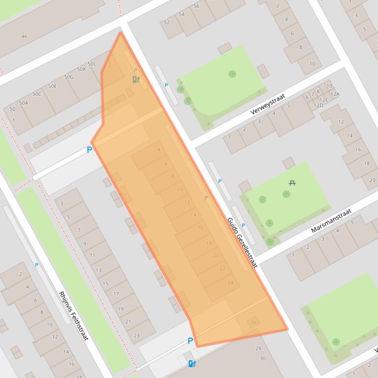 Kaart van postcodegebied 3141BG.