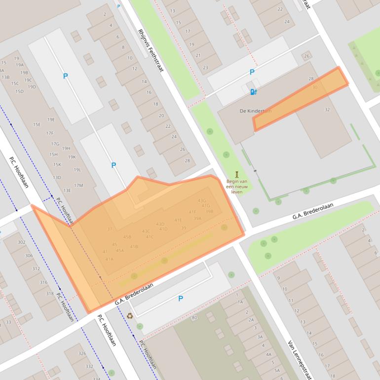 Kaart van postcodegebied 3141CB.