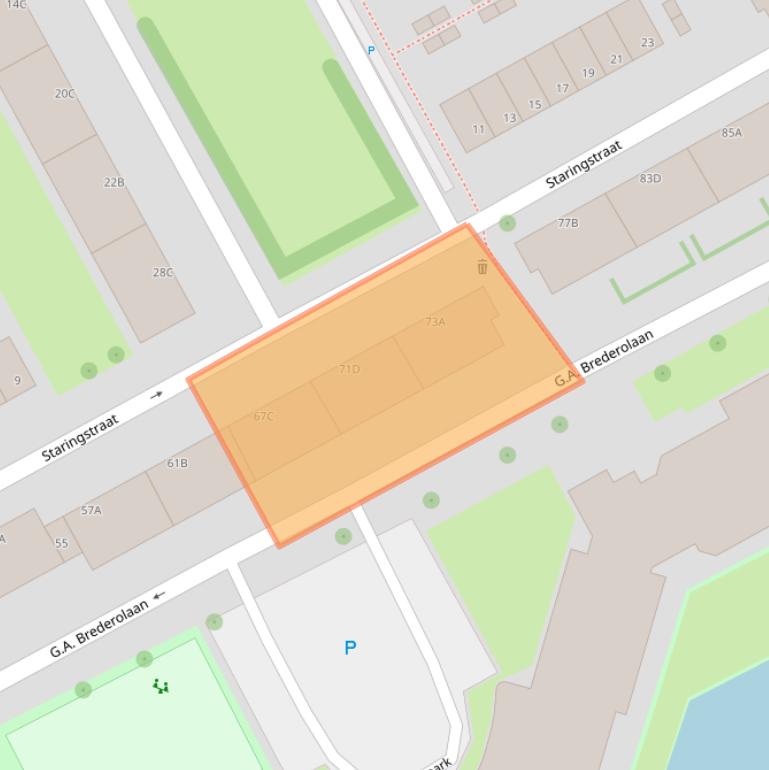 Kaart van postcodegebied 3141CD.