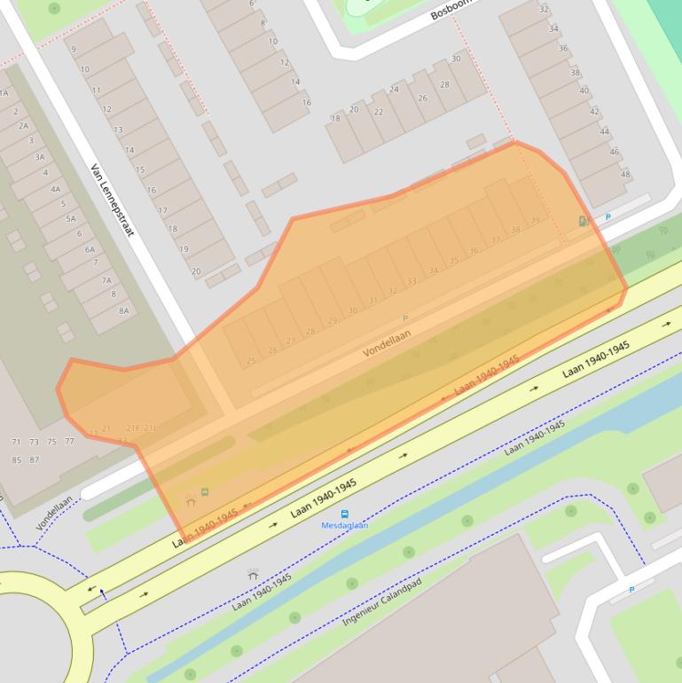 Kaart van postcodegebied 3141CH.
