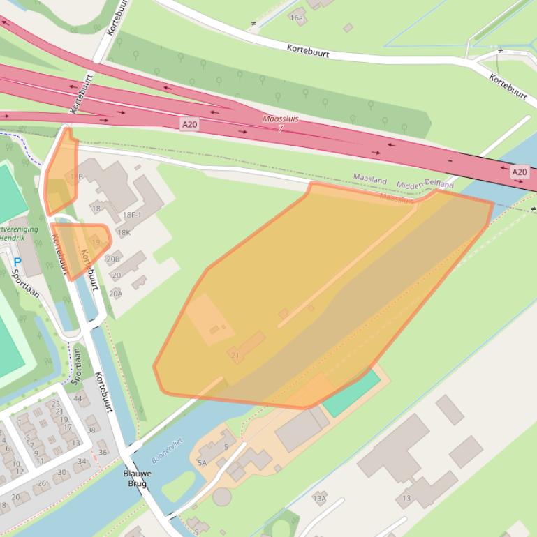 Kaart van postcodegebied 3141EH.