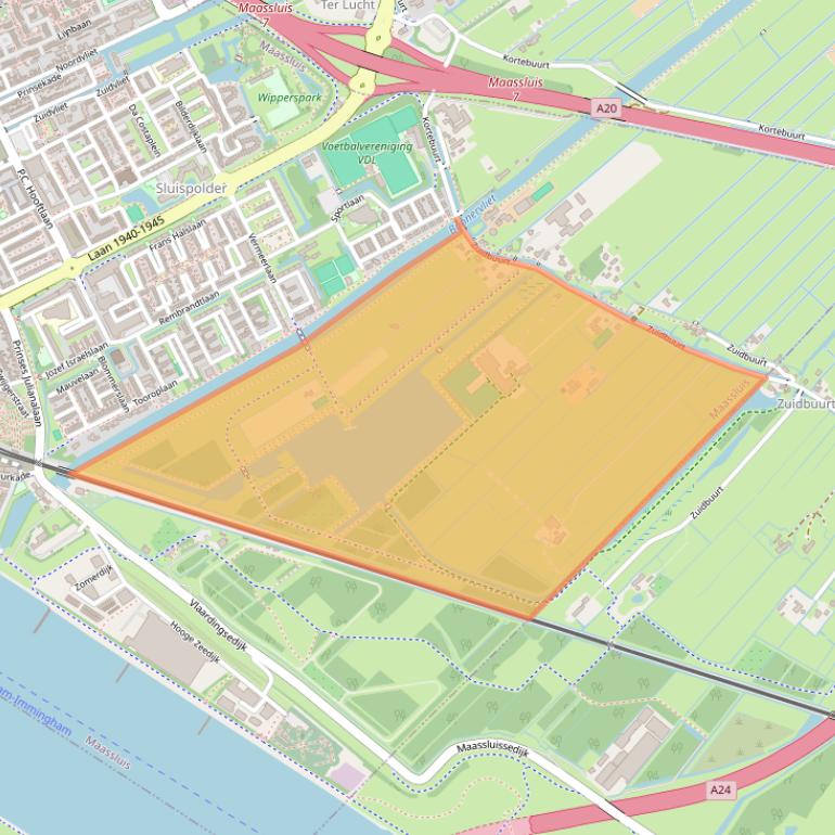 Kaart van postcodegebied 3141EM.