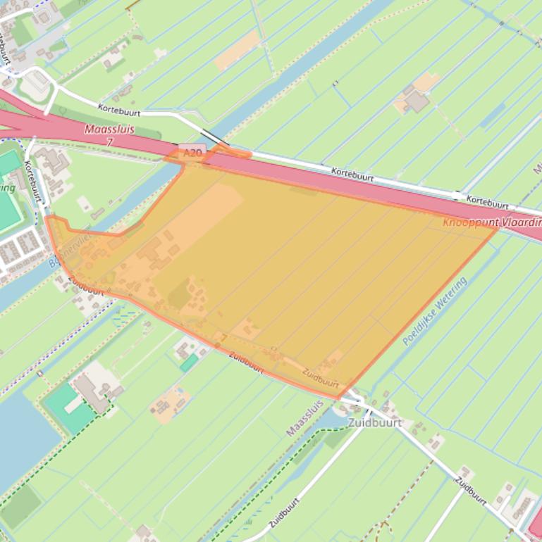 Kaart van postcodegebied 3141EN.