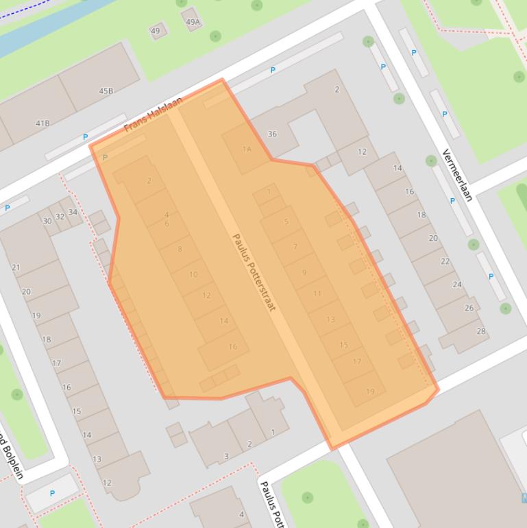 Kaart van postcodegebied 3141GK.