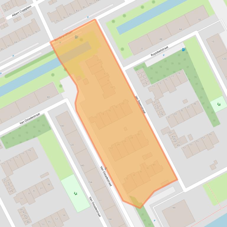 Kaart van postcodegebied 3141HB.