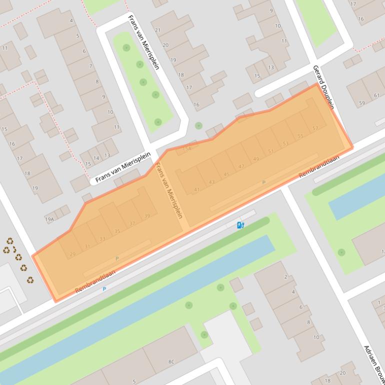 Kaart van postcodegebied 3141HJ.