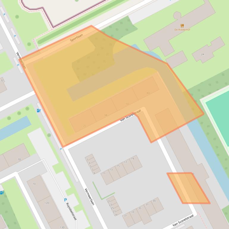 Kaart van postcodegebied 3141HR.