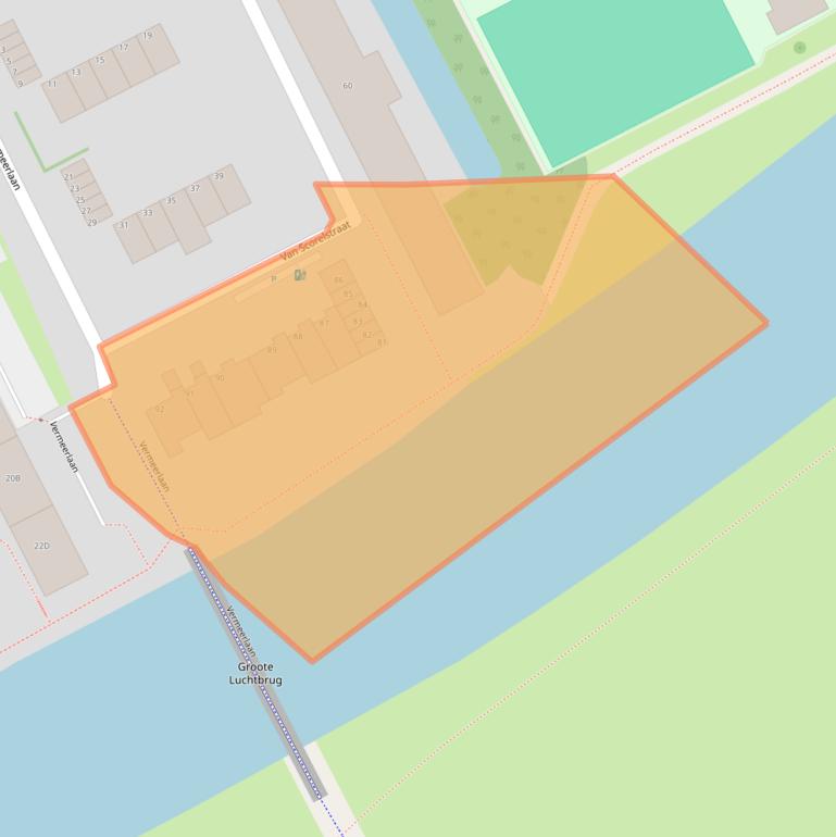 Kaart van postcodegebied 3141HV.