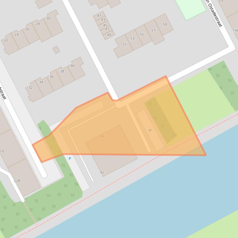 Kaart van postcodegebied 3141JD.