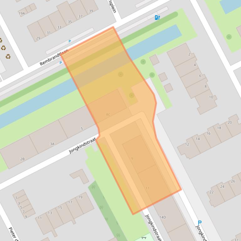 Kaart van postcodegebied 3141JG.