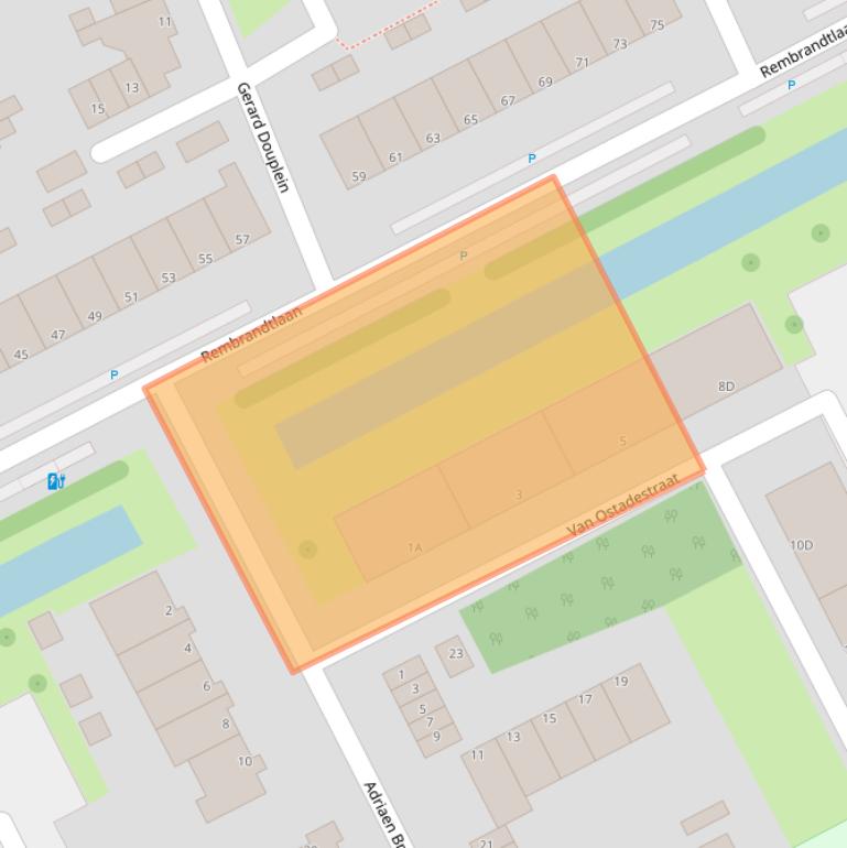 Kaart van postcodegebied 3141JK.