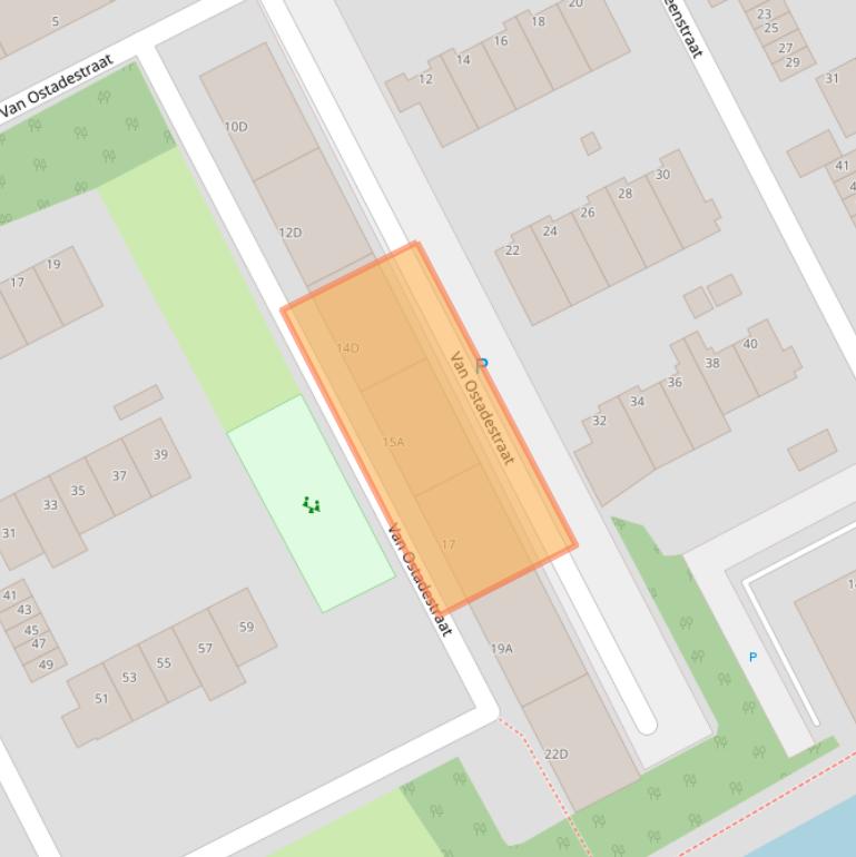 Kaart van postcodegebied 3141JM.