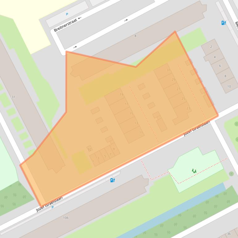 Kaart van postcodegebied 3141KC.