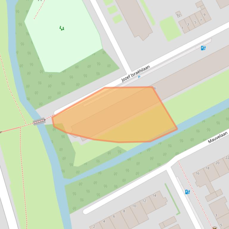 Kaart van postcodegebied 3141KG.