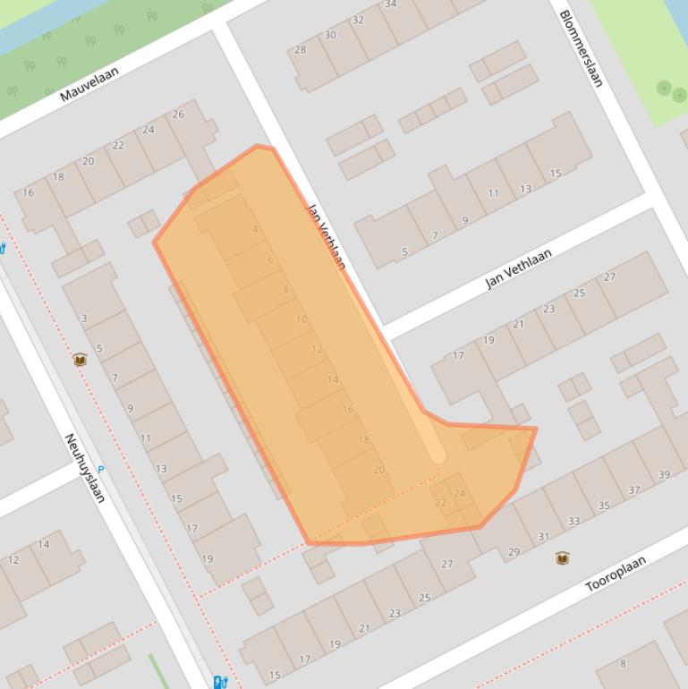 Kaart van postcodegebied 3141KK.