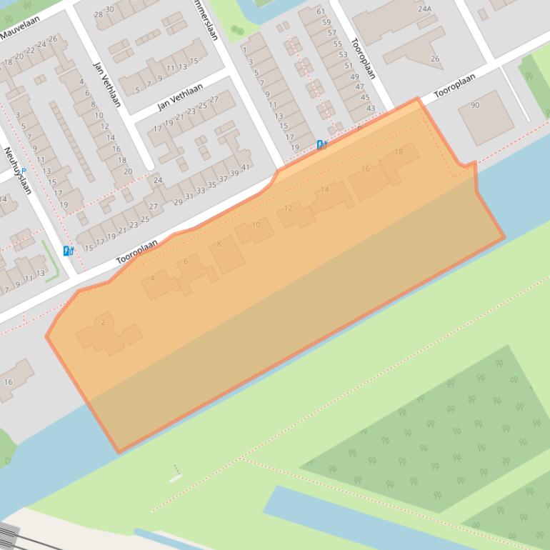 Kaart van postcodegebied 3141KP.