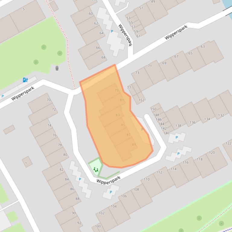 Kaart van postcodegebied 3141RB.