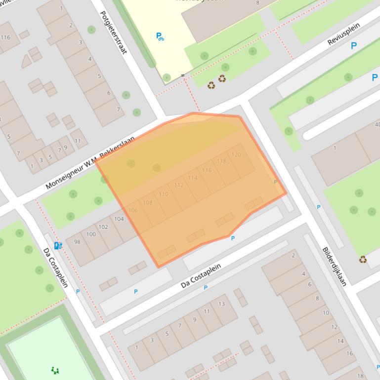 Kaart van postcodegebied 3141SN.