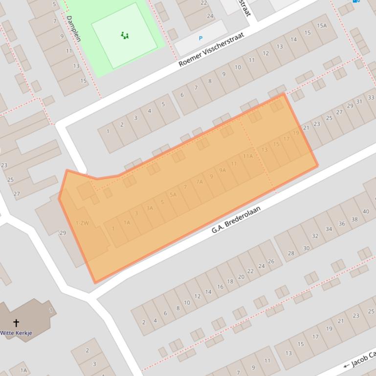 Kaart van postcodegebied 3141TB.