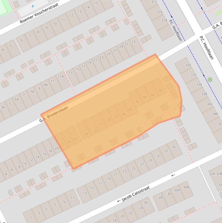 Kaart van postcodegebied 3141TE.