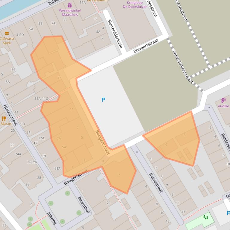 Kaart van postcodegebied 3141VN.