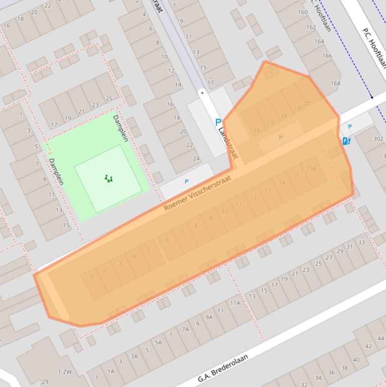 Kaart van postcodegebied 3141VR.