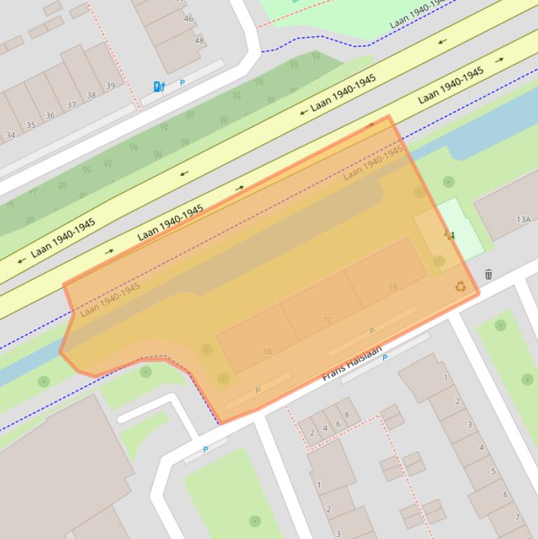 Kaart van postcodegebied 3141XC.