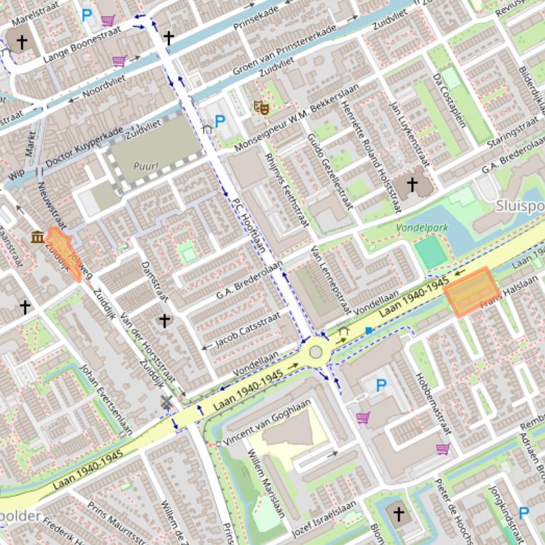 Kaart van postcodegebied 3141XD.