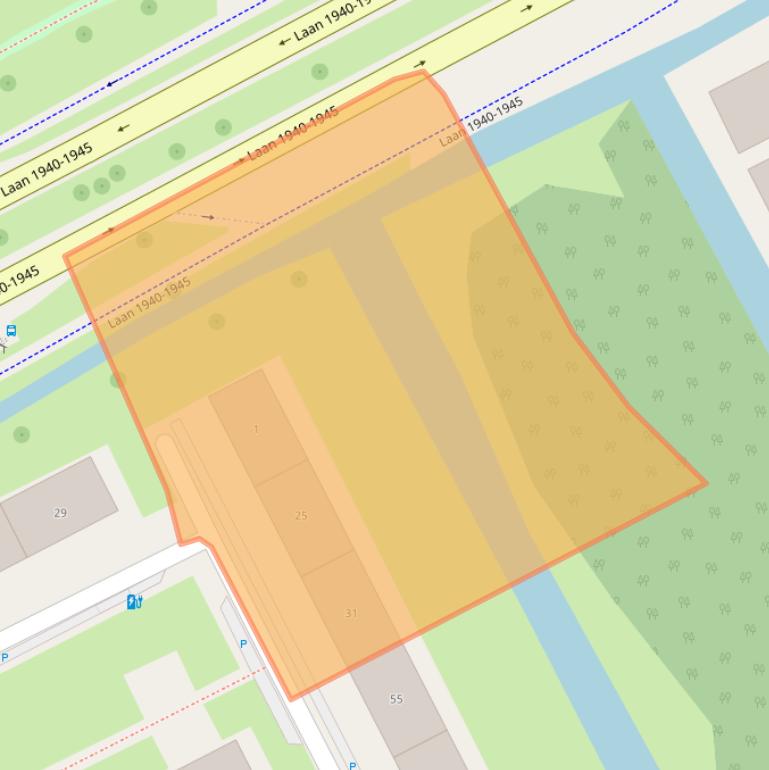 Kaart van postcodegebied 3141XJ.