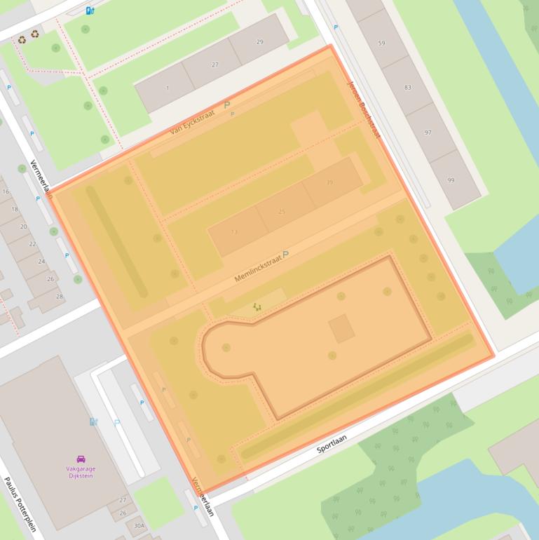 Kaart van postcodegebied 3141XM.