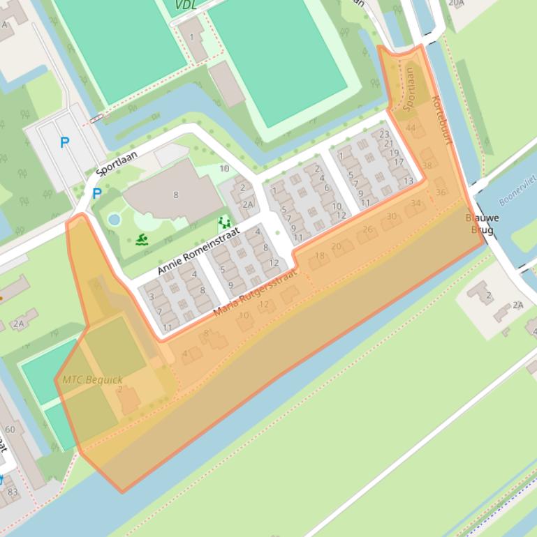 Kaart van postcodegebied 3141XS.