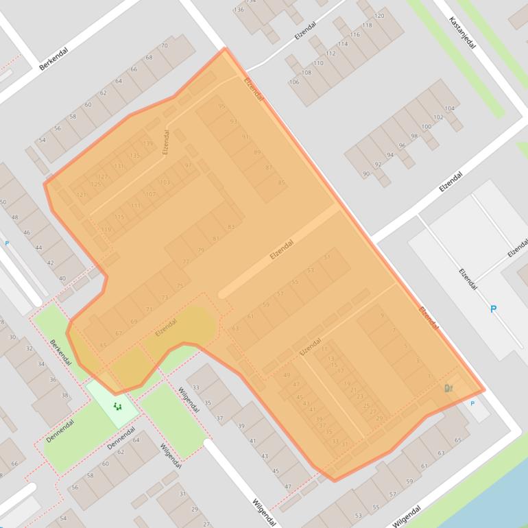 Kaart van postcodegebied 3142AD.