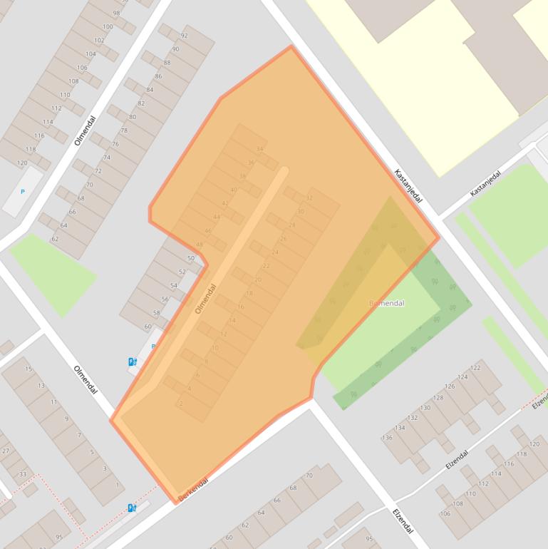 Kaart van postcodegebied 3142AJ.