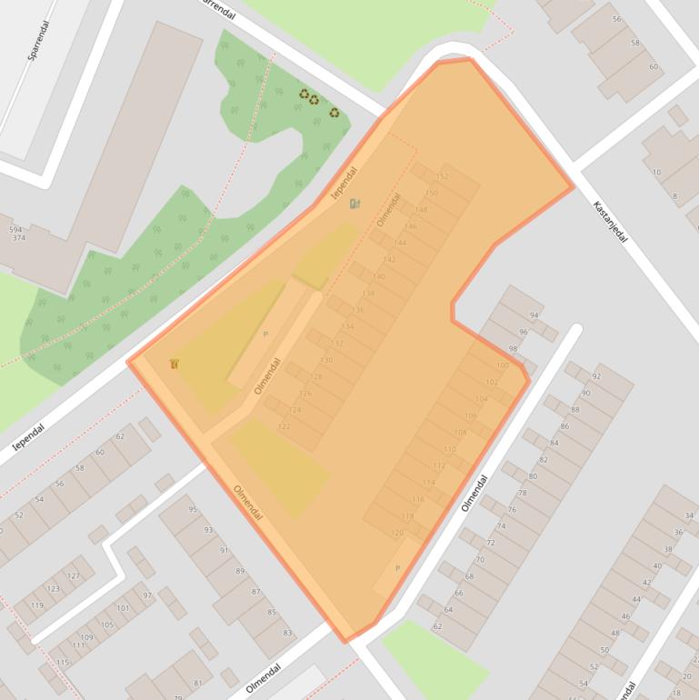 Kaart van postcodegebied 3142AL.