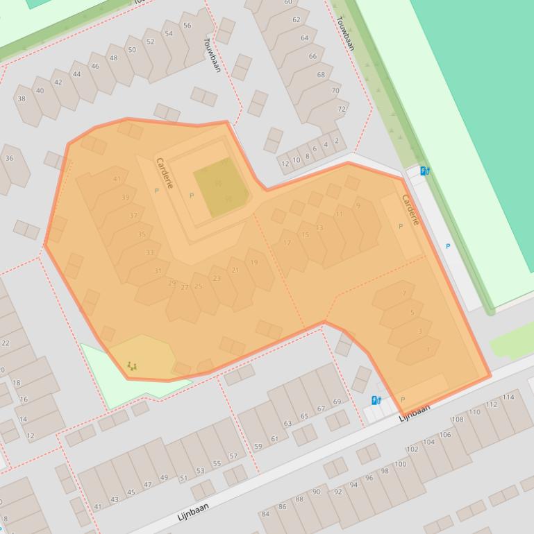 Kaart van postcodegebied 3142BA.