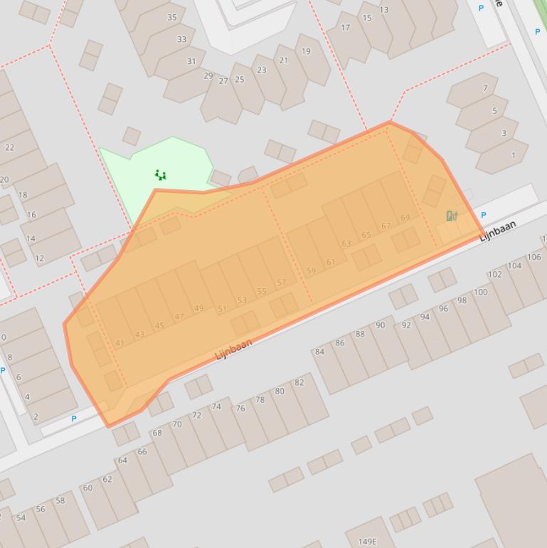 Kaart van postcodegebied 3142BJ.