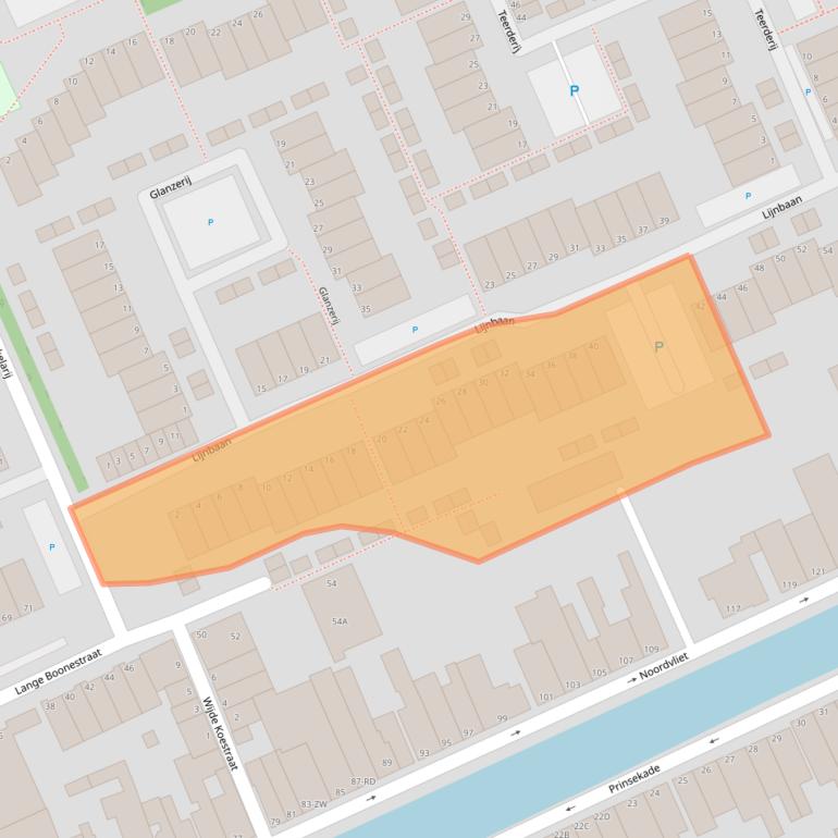 Kaart van postcodegebied 3142BK.
