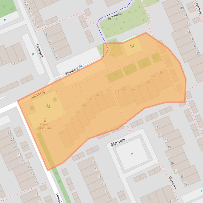 Kaart van postcodegebied 3142BP.