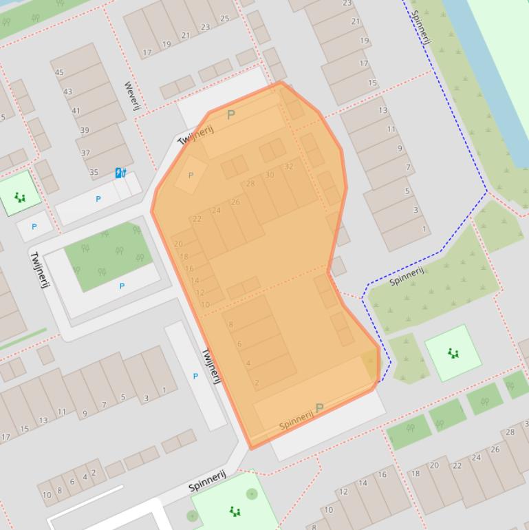 Kaart van postcodegebied 3142BX.