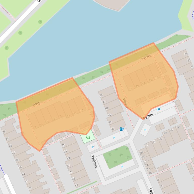 Kaart van postcodegebied 3142BZ.