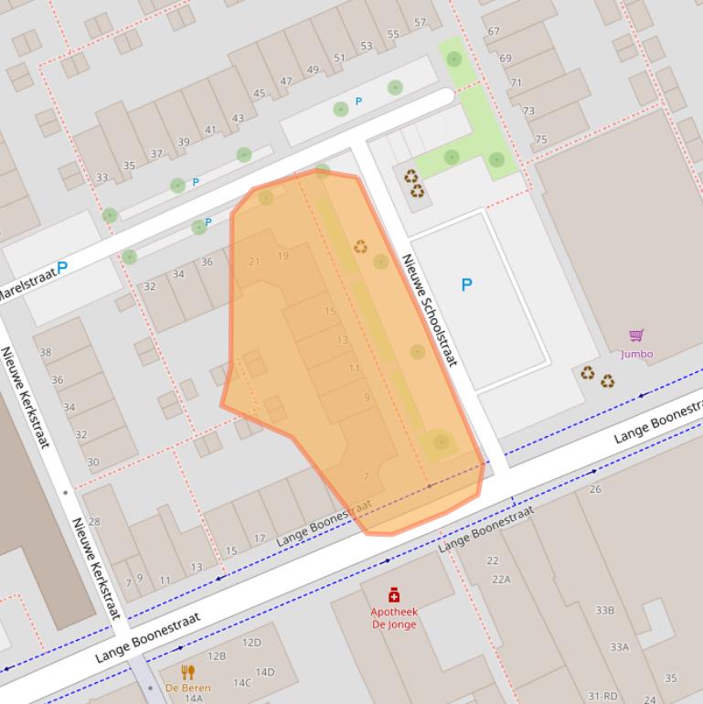 Kaart van postcodegebied 3142CG.