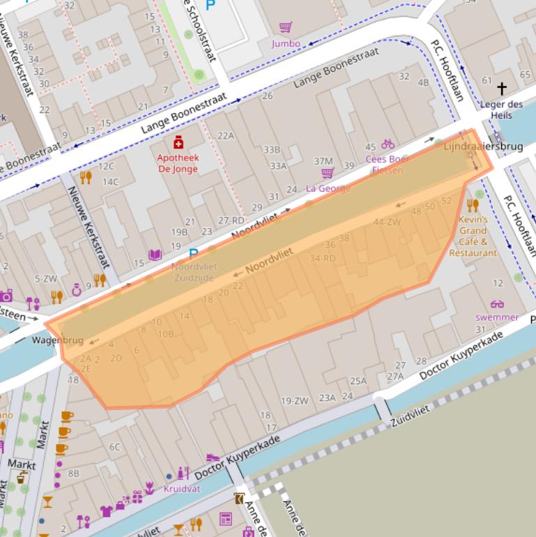 Kaart van postcodegebied 3142CM.