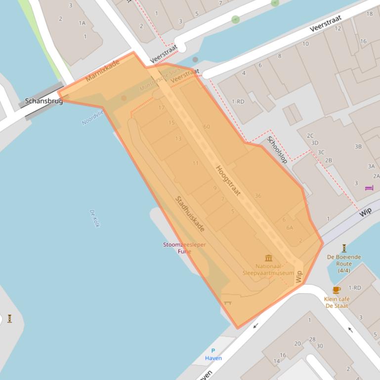 Kaart van postcodegebied 3142EA.