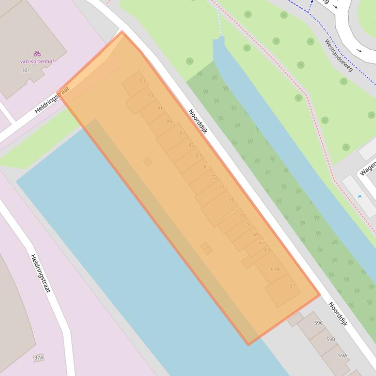 Kaart van postcodegebied 3142EC.