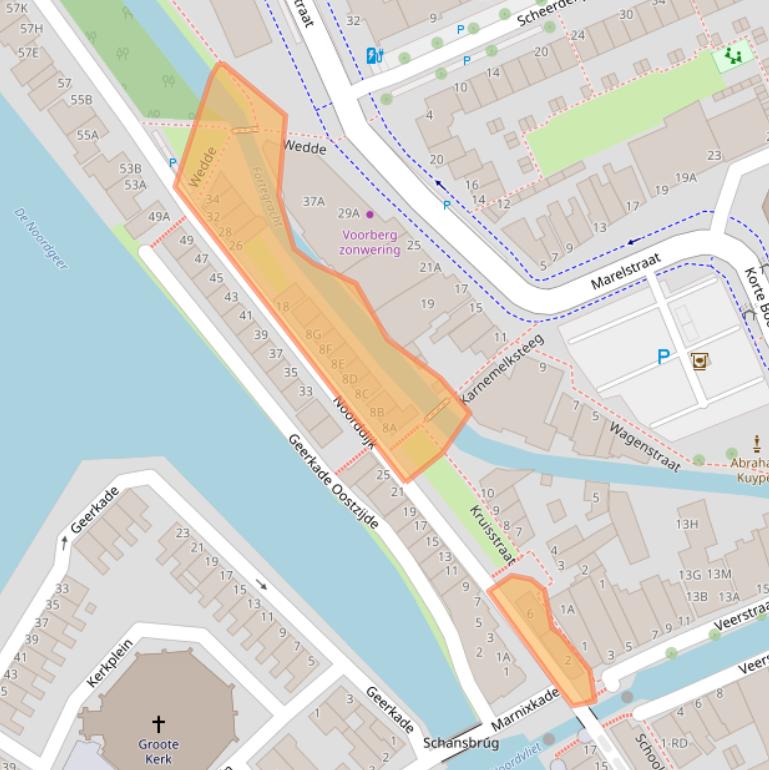 Kaart van postcodegebied 3142ED.