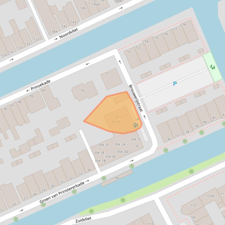 Kaart van postcodegebied 3142GA.