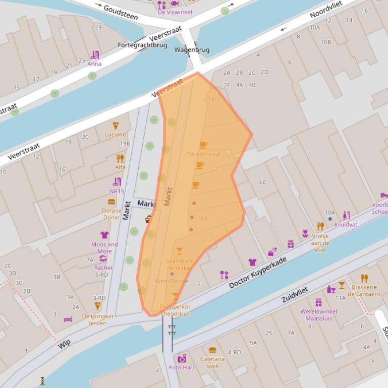 Kaart van postcodegebied 3142GG.