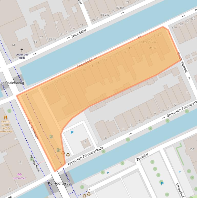 Kaart van postcodegebied 3142GJ.