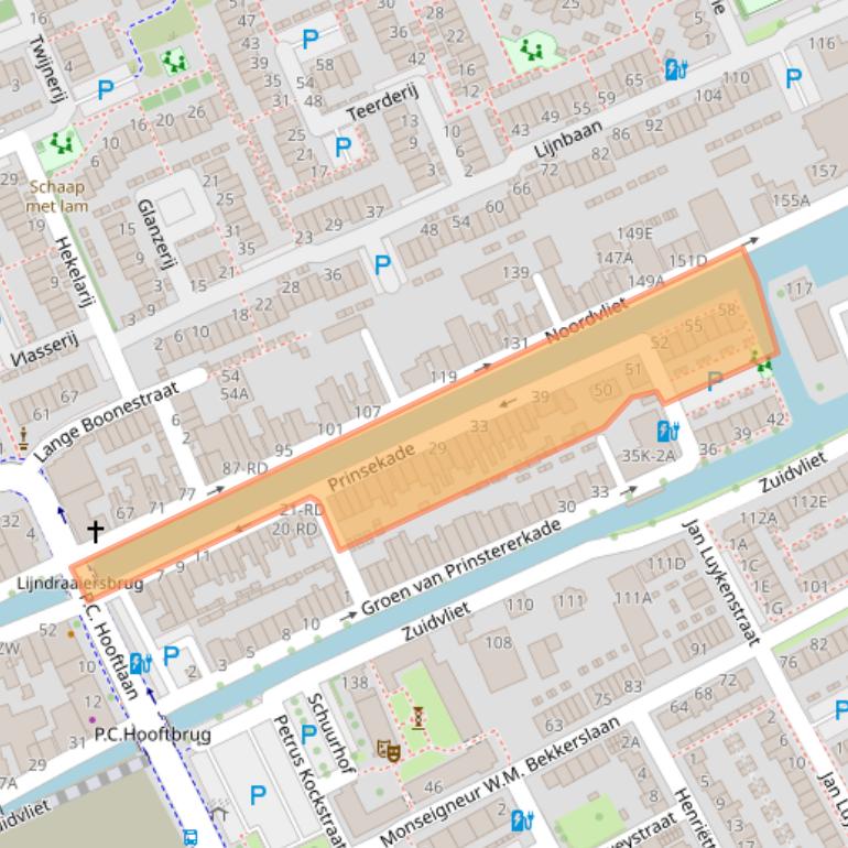 Kaart van postcodegebied 3142GK.