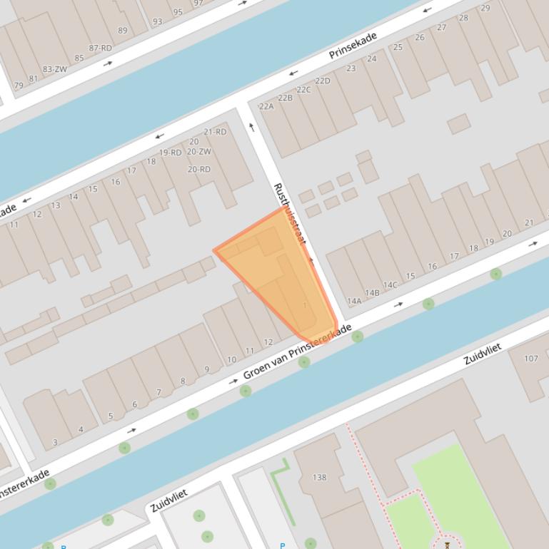 Kaart van postcodegebied 3142GM.